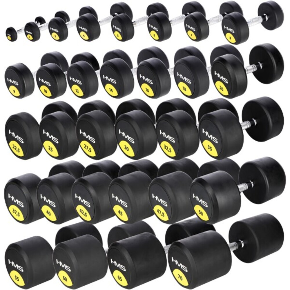 Pogumovaná jednoručná činka HG Pro 5 kg