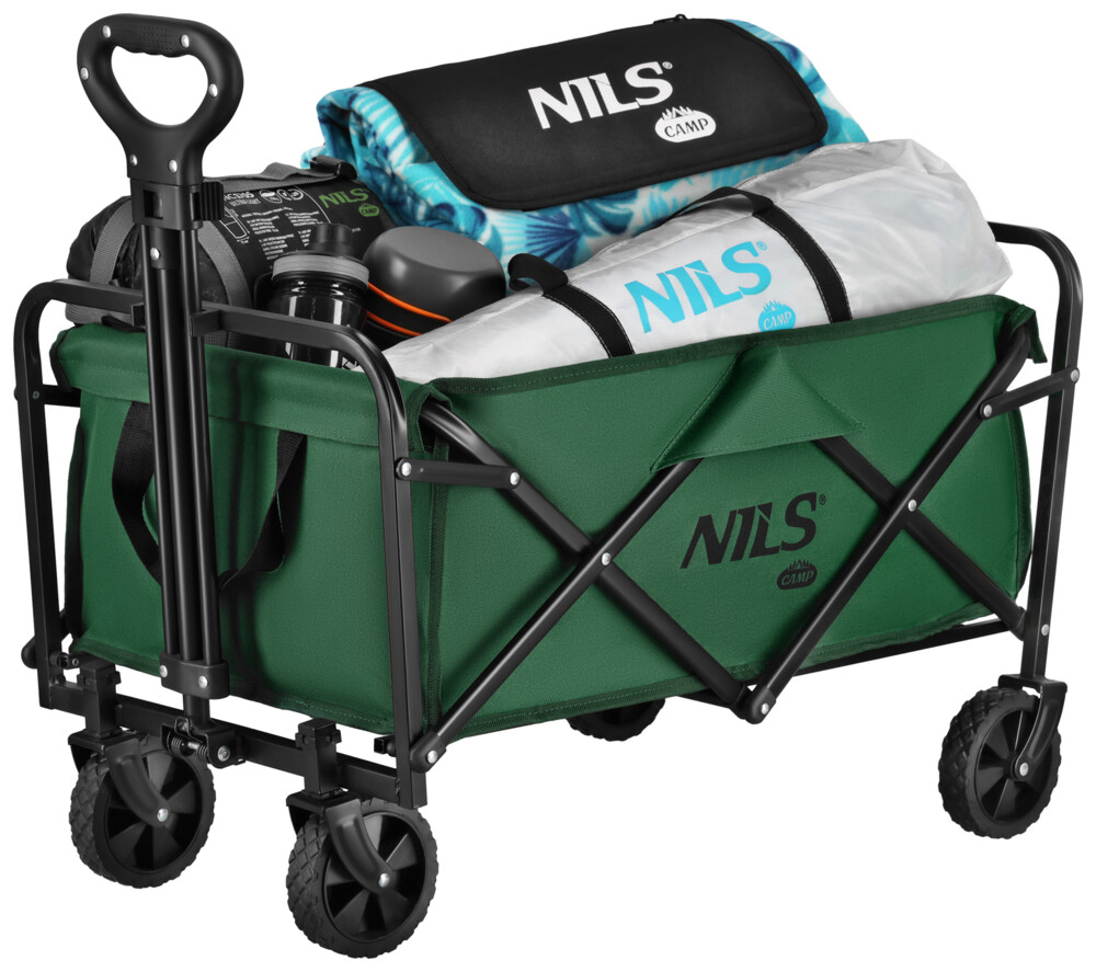 Skládací kempingový vozík NILS Camp NC4306 zelený