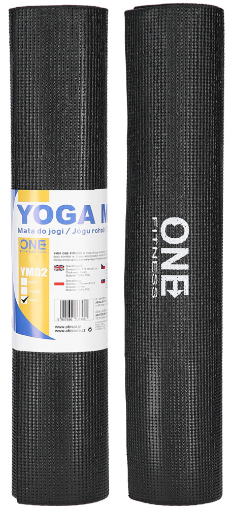 Podložka pro jógu ONE Fitness YM02 černá