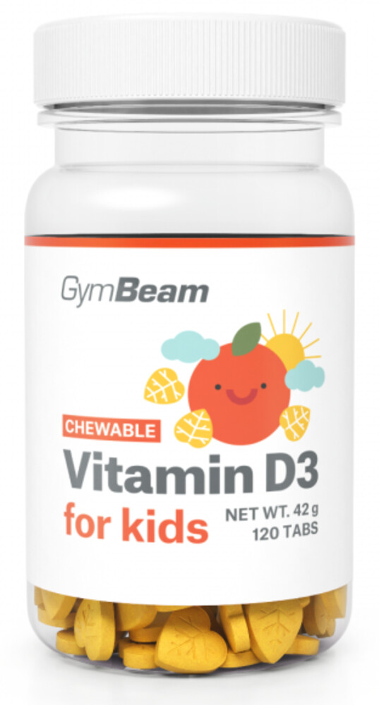 Vitamín D3, tablety na cucání pro děti 400 IU 120 tbl