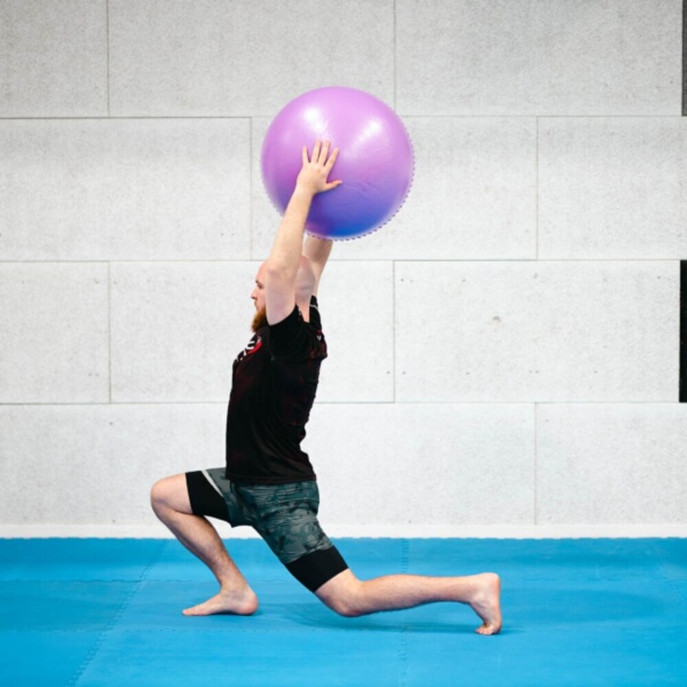 Masážní gymnastický míč YB03N 55 cm modrý