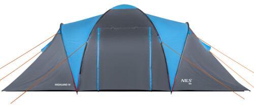 Rodinný stan NILS Camp NC6431 Highland IV modrý/sivý