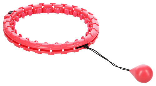 Masážna hula hoop FH01 so závažím červená