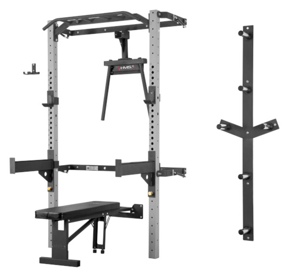 Multifunkčný posilňovací stojan - Power Rack KLT22 sivý