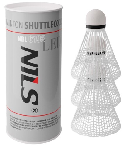 Badmintonové loptičky NBL6193 s LED 3 ks