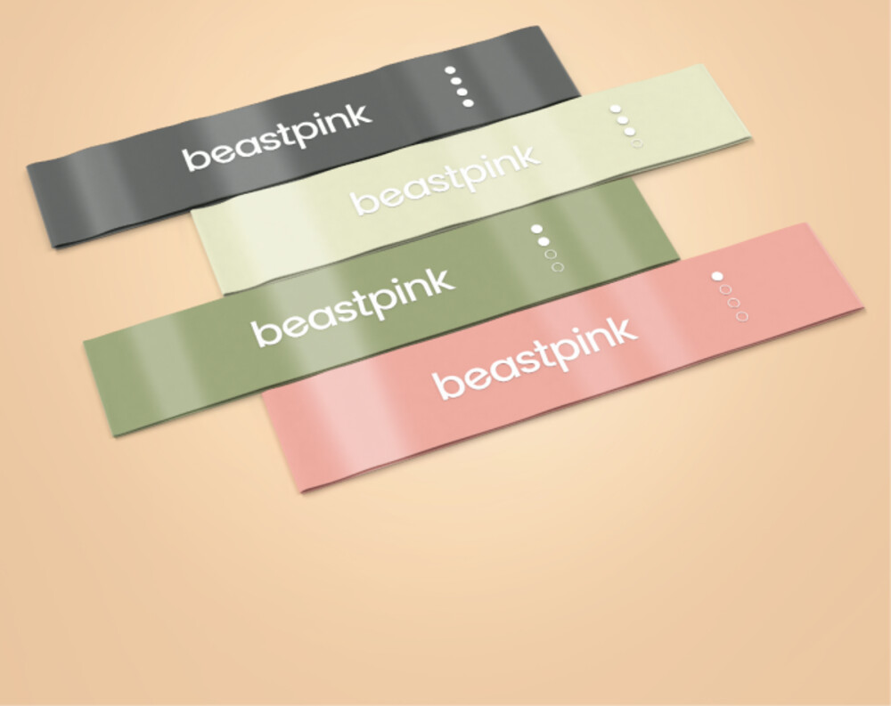 Posilovací gumy Resistance Set - BeastPink 