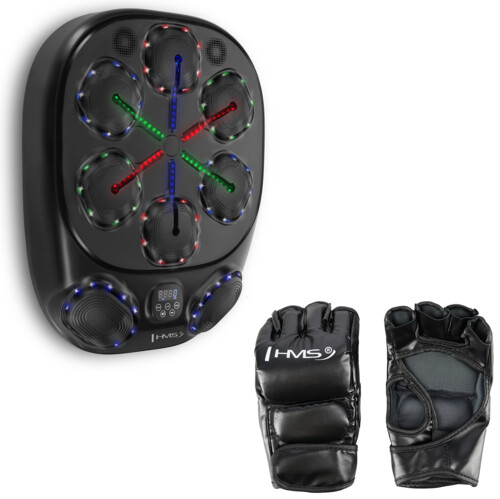 Elektronický boxerský terč TB10 s LED, Bluetooth a rukavicemi (Music Boxing Machine)