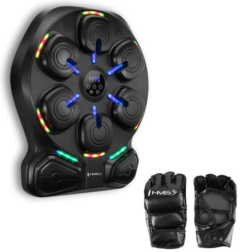 Elektronický boxerský terč TB13 s LED, Bluetooth a rukavicemi (Music Boxing Machine)
