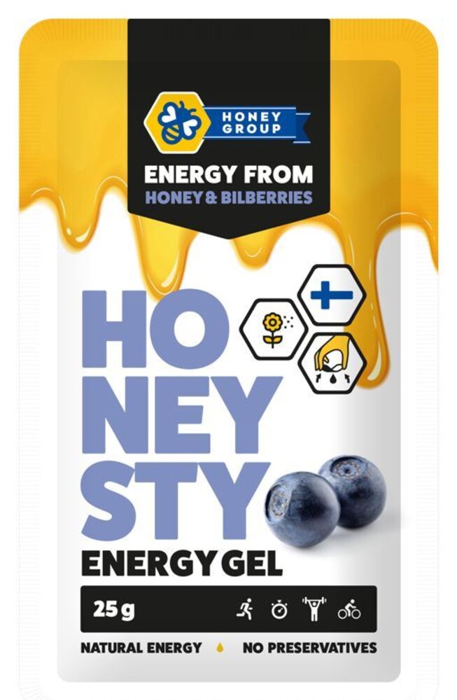 Honeysty Energy Gel 25g borůvka