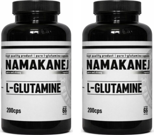 100% Glutamin 200 kapslí 1+1