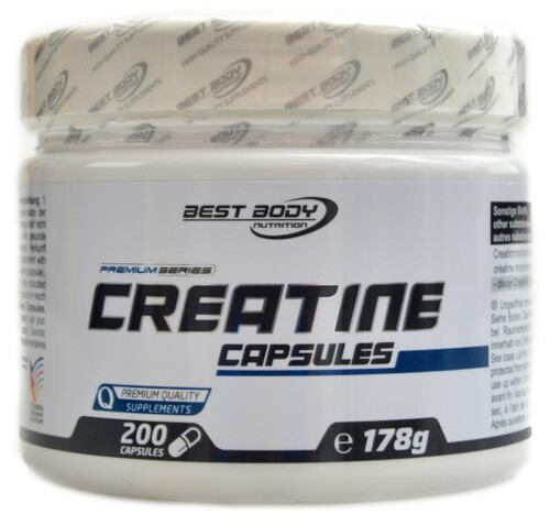 Creatine capsules 200 kapslí