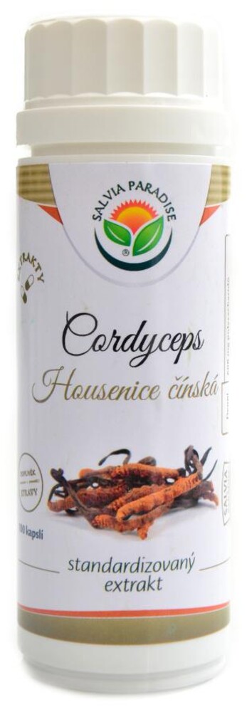 Cordyceps housenice standardizovaný extrakt 100 kapslí Cordyceps sinensis