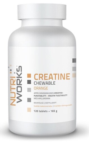 Creatine Chewable 120 žvýkacích tablet - pomeranč