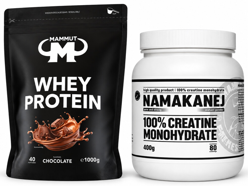 Whey protein 1000 g + Namakanej 100% Creatin monohydrate 400g
