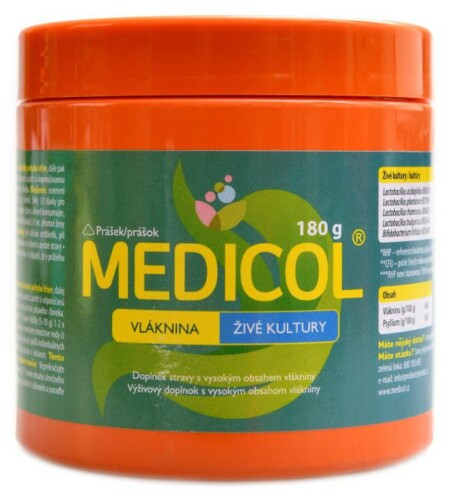 Medicol vláknina živé kultury 180 g