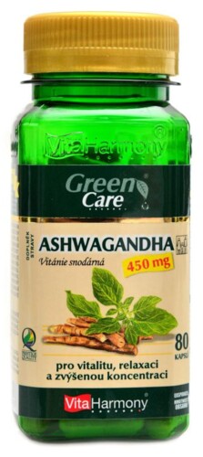 Ashwagandha 450mg 80 kapslí