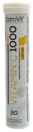Vitamin C 1000 mg 20 effervescent tablet šumivé tablety