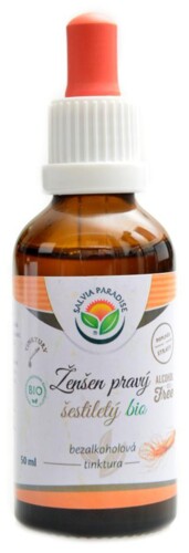 Ženšen pravý 6letý AF tinktura BIO 50 ml panax ginseng