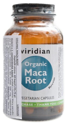 Maca Root 60 kapslí Organic exp 27.9/2026