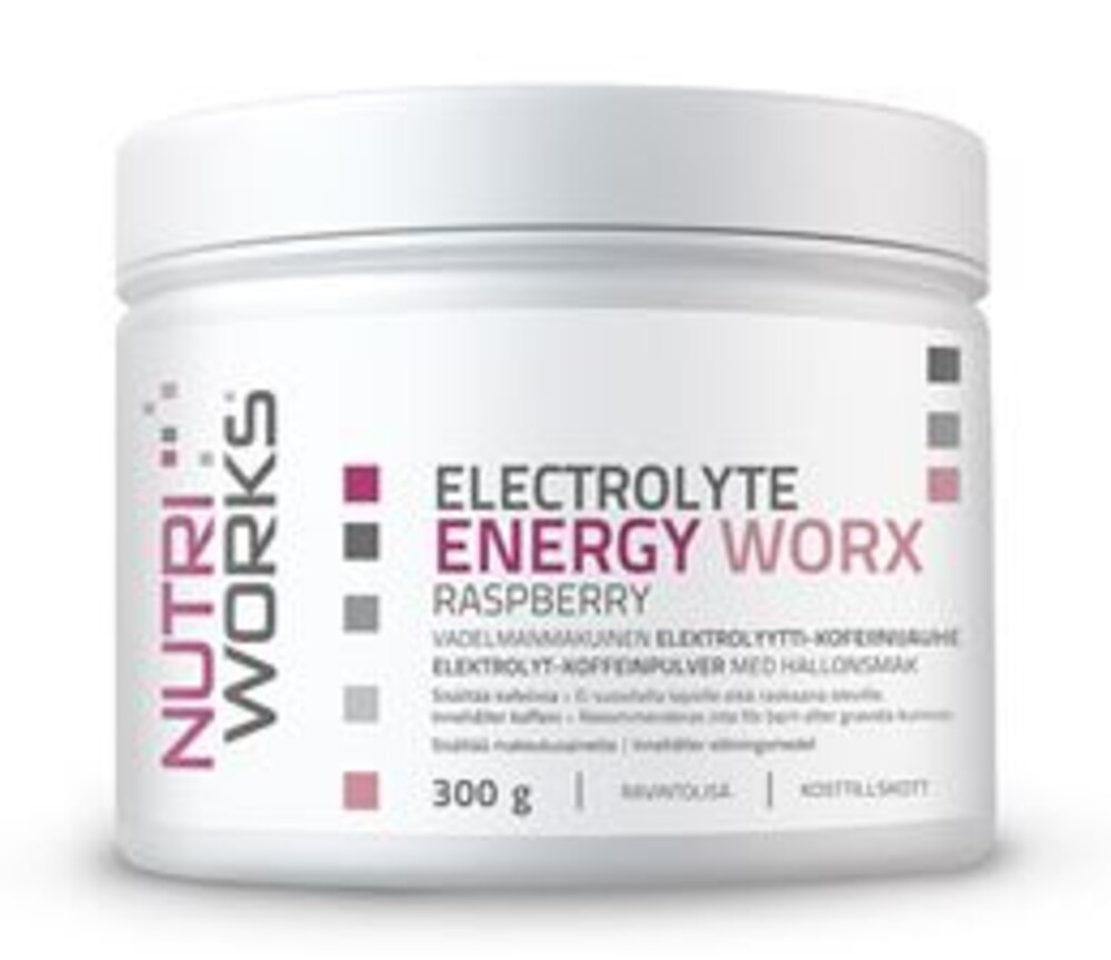 Electrolyte ENERGY Worx 300g malina