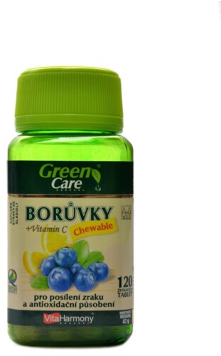 Borůvky s vitaminem C Chewable - 120 žv.tbl
