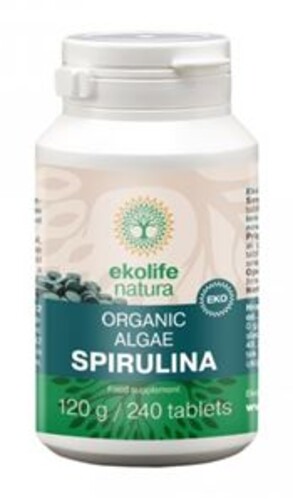 Algae Spirulina Organic 240 tablet (Bio řasa spirullina)