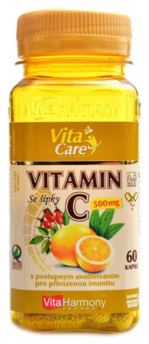 Vitamín C 500mg s postupným uvolňováním 60 kapslí