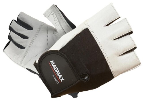 Fitness rukavice FITNESS WHITE MFG444