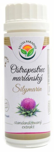 Ostropestřec silymarin standardizovaný extrakt 100 kapslí Silybum marianum