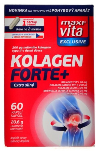 MaxiVita kolagen forte + 60 kapslí