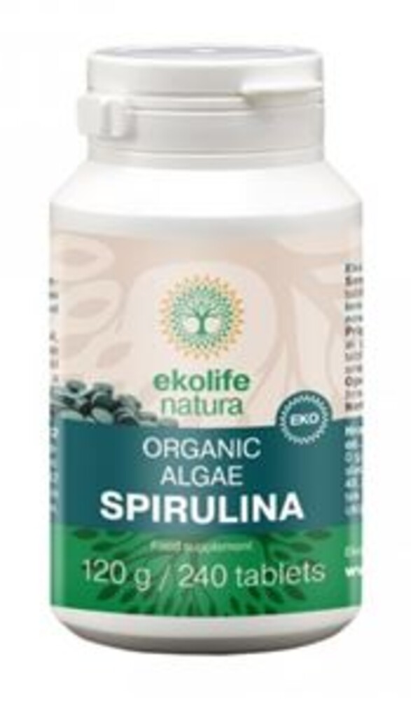 Algae Spirulina Organic 240 tablet (Bio řasa spirullina)
