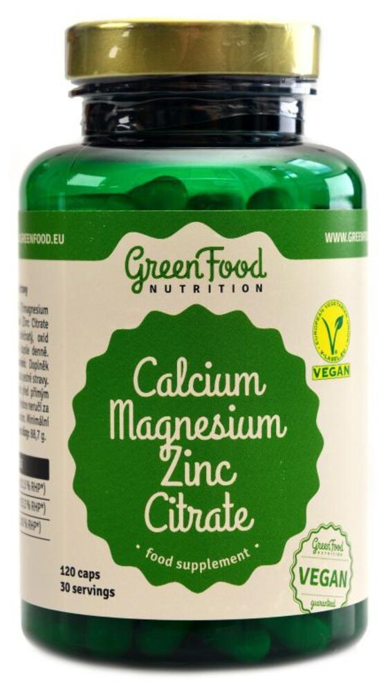 Calcium Magnesium Zinc citrate 120 kapslí