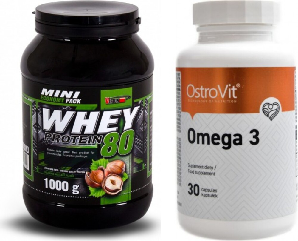 CFM whey protein 80 1000 g + ZDARMA OstroVit Omega 3 30 kapslí 