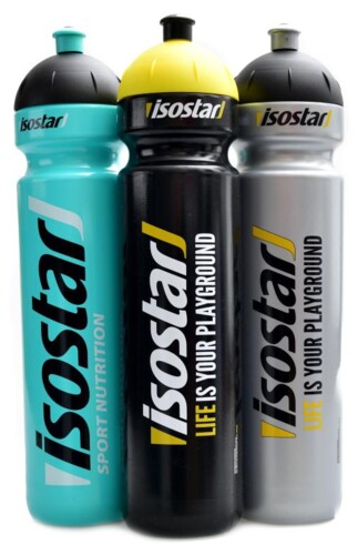 Isostar cyklistická lahev bidon se špuntem 1000ml