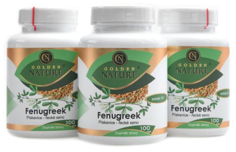 Fenugreek pískavice řecké seno 300 kapslí