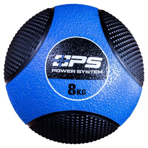 Medicinální míč medicine ball 8KG - 4138 modro černý
