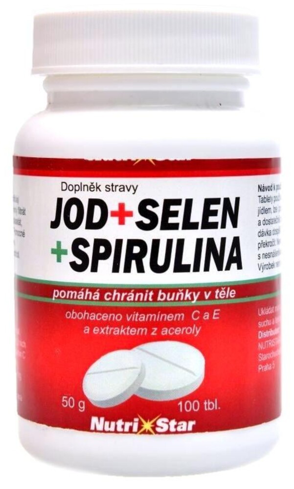 Jód Selen Spirulina 100 tablet