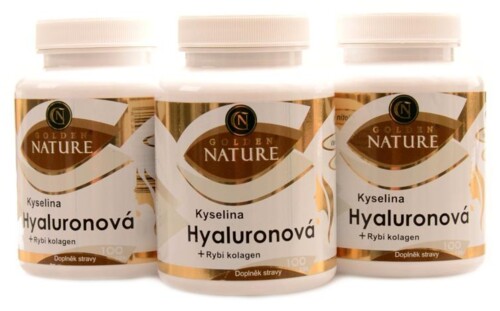 Kys. Hyaluronová + Rybí kolagen + C 300kapslí