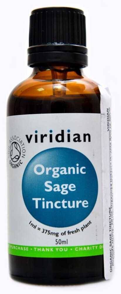 Sage Tincture 50ml Organic Šalvěj lékařská