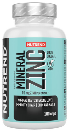 Mineral Zinc 100% Chelate   100 kapslí