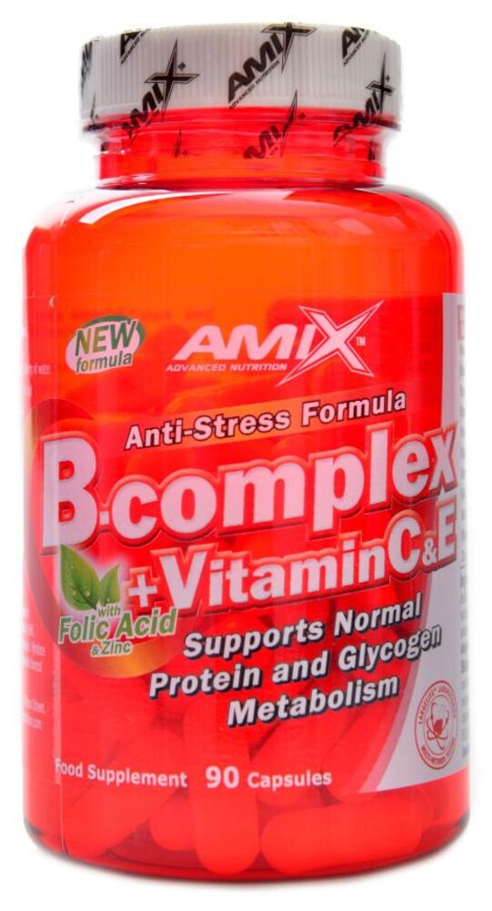 B-complex + vitamín C 90 kapslí