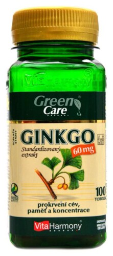 Ginkgo 60 mg extrakt 100 kapslí