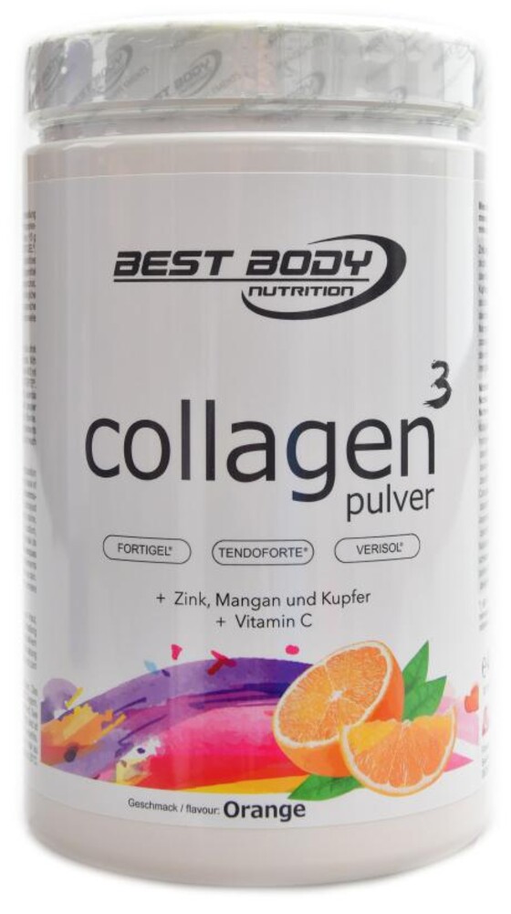 Collagen 3 pulver fortigel verisol tendoforte 450g pomeranč