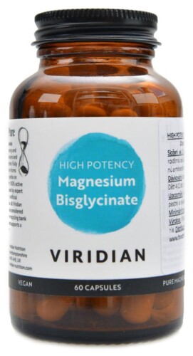 Magnesium Bisglycinate High Potency 60 kapslí