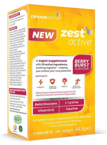 Zest Active 7 sáčků (Energie, imunita, mozek, funkce svalů)