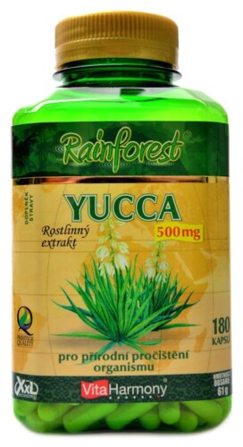 Yucca 500 mg 180 kapslí