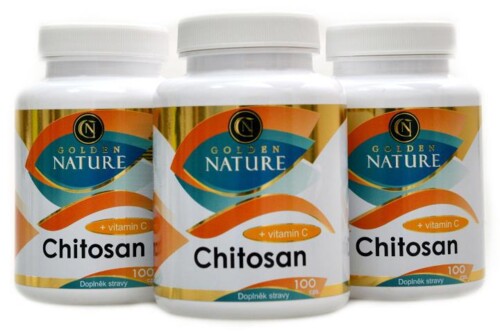 Chitosan + vitamin C 300 kapslí