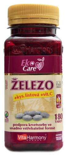 VE Železo 20mg s kyselinou listovou a vitamínem C 180 smartpills