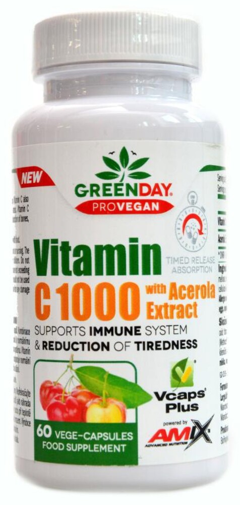 Provegan Vitamín C 1000mg with Acerola 60 kapslí
