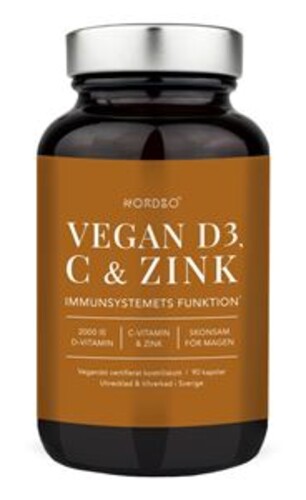 Vegan D3, C and Zinek 90 kapslí SK